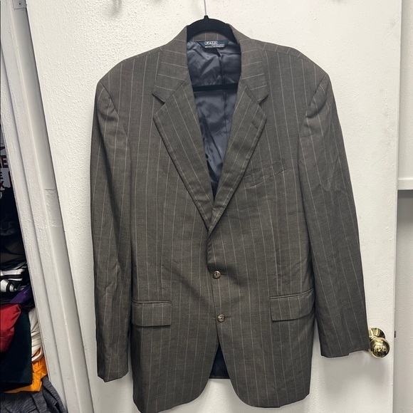 Polo By Ralph Lauren Gray Sport Coat With Classic Tailoring